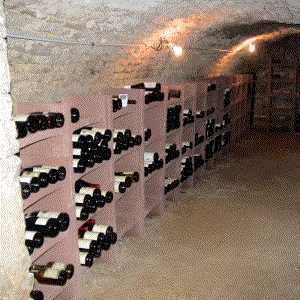 La cave à vin traditionnelle: enterrée, elle présente naturellement les conditions optimales de température, luminosité, et humidité