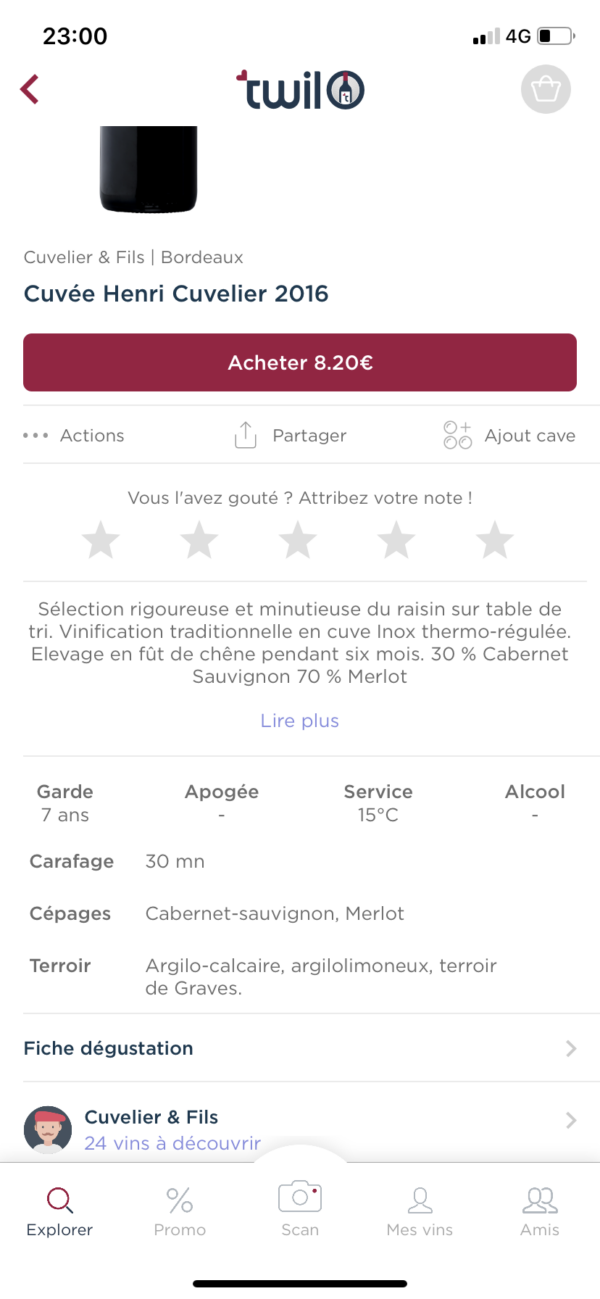 Les meilleures applications de gestion de cave à vin Vins du monde